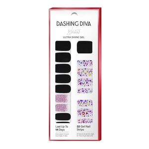 *3/15* NEW Dashing Diva Gloss Ultra Shine Gel Nail Strips Call Me Cute 32 Count